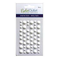 Eyelet Outlet - Enamel dots - Blanc mat